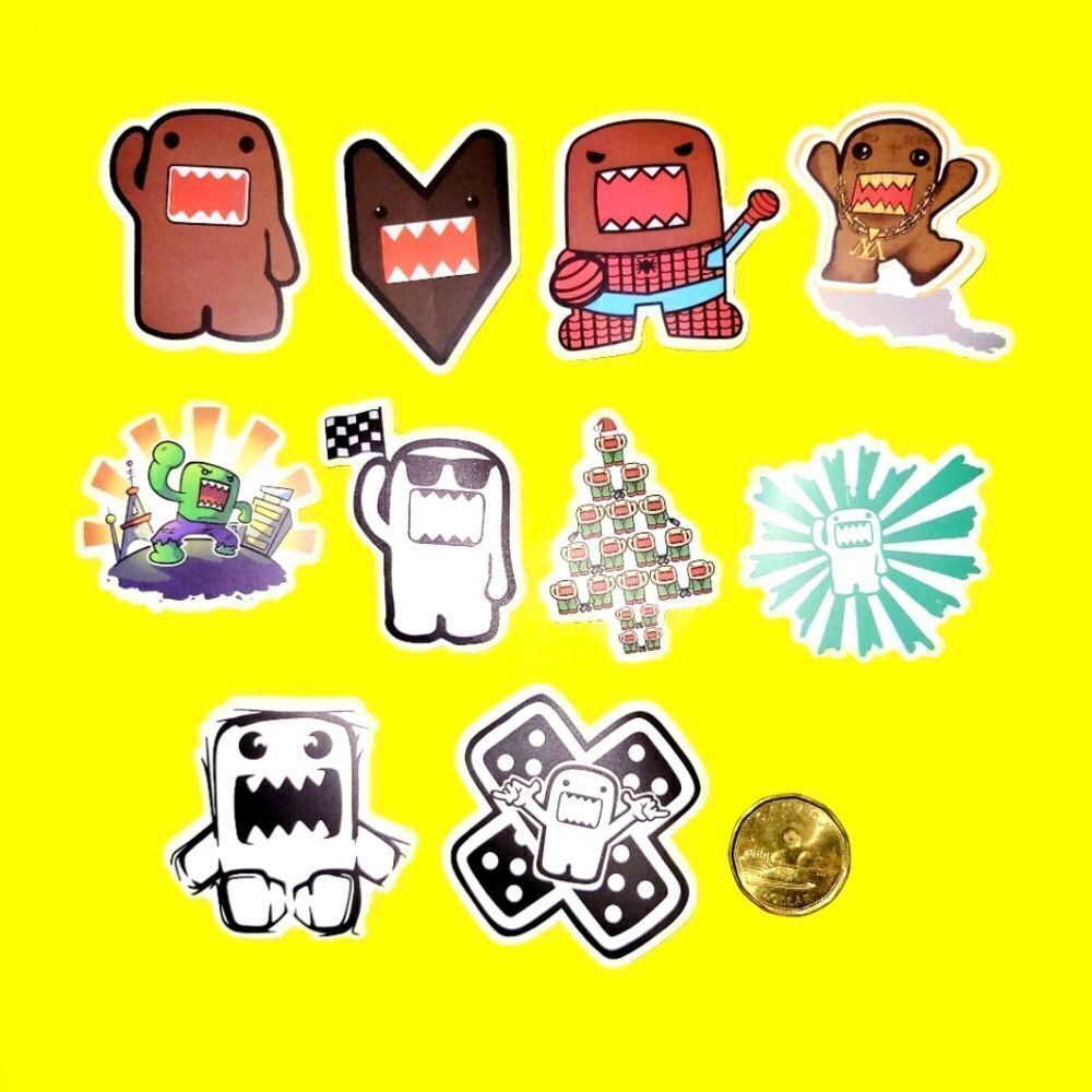 3/$20 Brand New 10x Domo Kun Waterproof Stickers